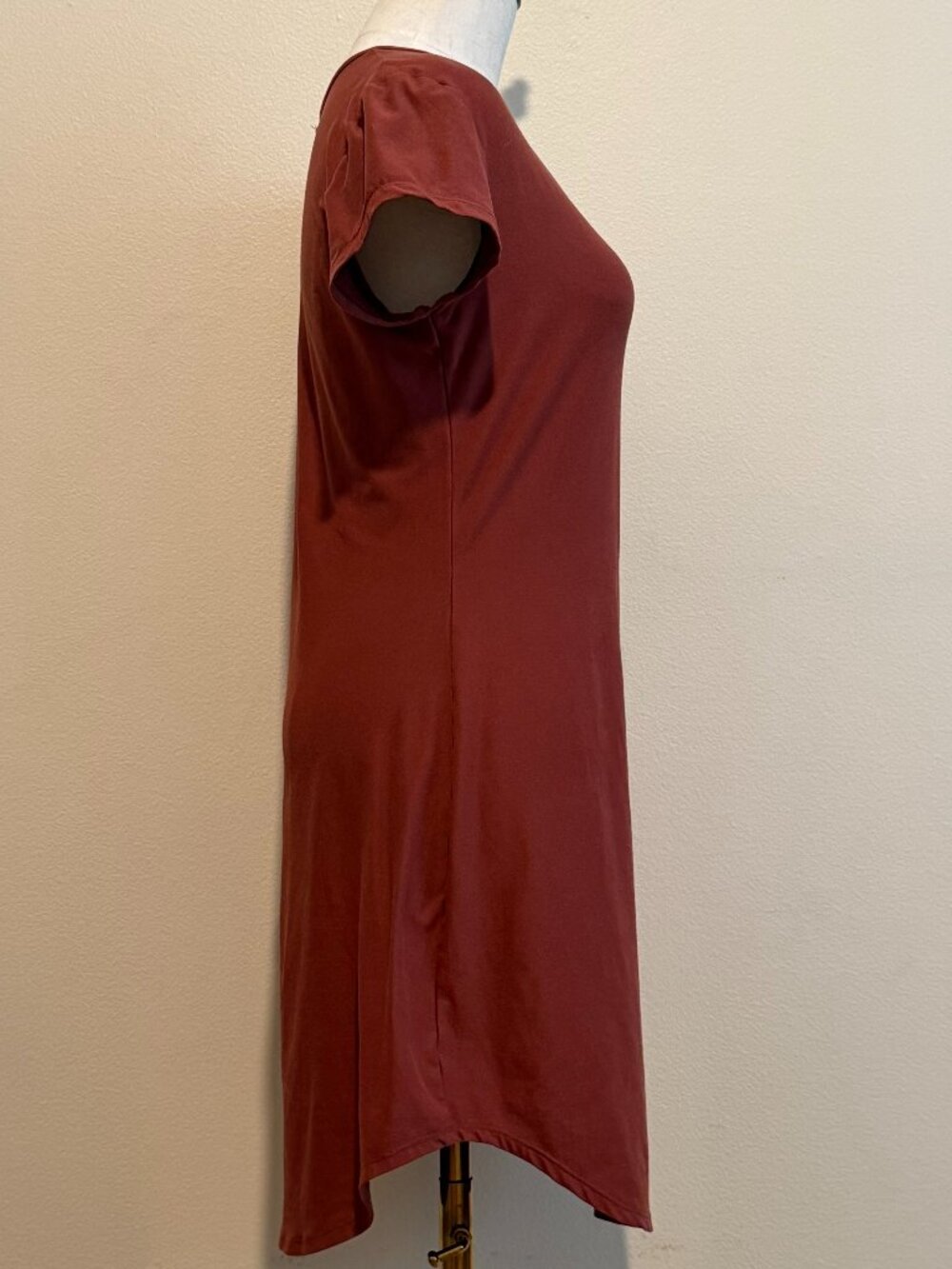 Derek Heart Terracotta T-Shirt Dress Size L - Picture 3 of 7